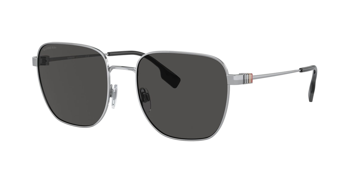 Burberry Drew 0BE3142 100587 55 Silver / Dark Grey 55 / Polyamide Bio / Metal / Metal