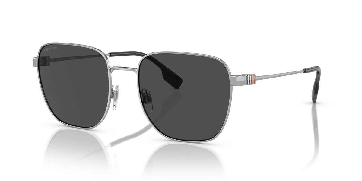 Burberry Drew 0BE3142 100587 55 Silver / Dark Grey 55 / Polyamide Bio / Metal / Metal