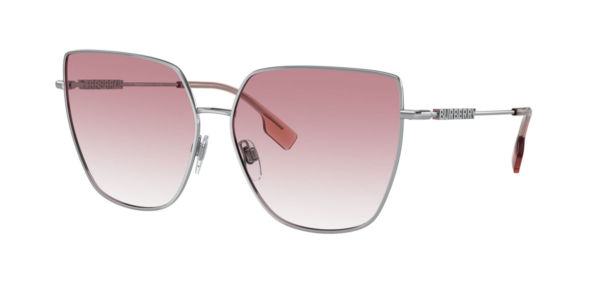 Burberry Alexis 0BE3143 10058D 61 Silver / Clear Gradient Pink 61 / Polyamide Bio / Steel / Metal