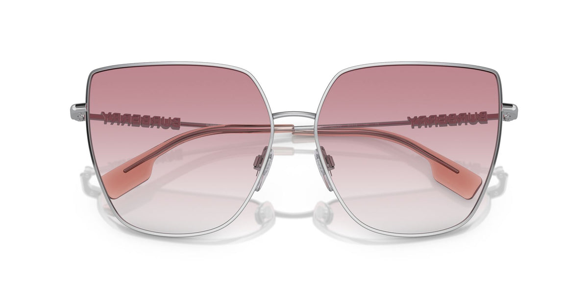 Burberry Alexis 0BE3143 10058D 61 Silver / Clear Gradient Pink 61 / Polyamide Bio / Steel / Metal