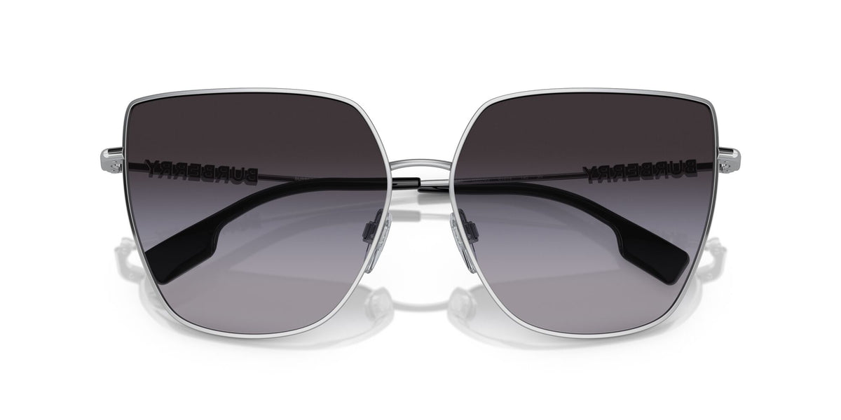 Burberry Alexis 0BE3143 10058G 61 Silver / Grey Gradient 61 / Polyamide Bio / Steel / Metal