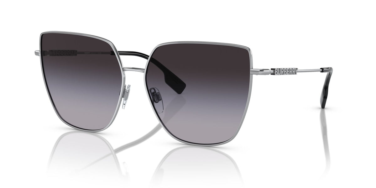 Burberry Alexis 0BE3143 10058G 61 Silver / Grey Gradient 61 / Polyamide Bio / Steel / Metal