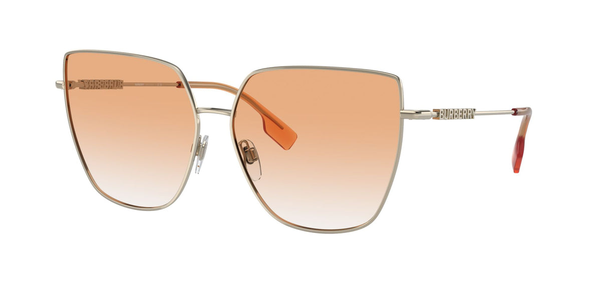 Burberry Alexis 0BE3143 1109V0 61 Light Gold / Clear Gradient Red 61 / Polyamide Bio / Steel / Metal