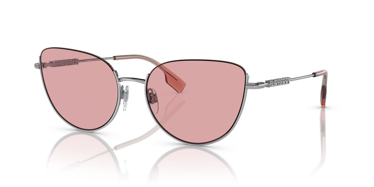 Burberry Harper 0BE3144 100584 58 Silver / Light Violet 58 / Polyamide Bio / Steel / Metal