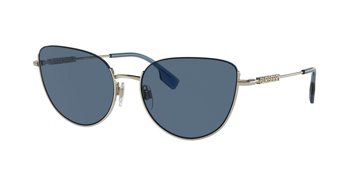 Burberry Harper 0BE3144 110980 58 Light Gold / Dark Blue 58 / Polyamide Bio / Steel / Metal