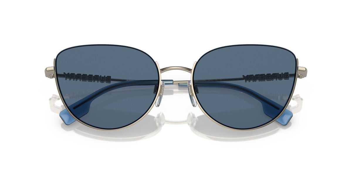 Burberry Harper 0BE3144 110980 58 Light Gold / Dark Blue 58 / Polyamide Bio / Steel / Metal