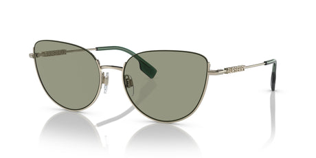 Burberry Harper 0BE3144 1109/2 58 Light Gold / Green Lens 58 / Polyamide Bio / Steel / Metal