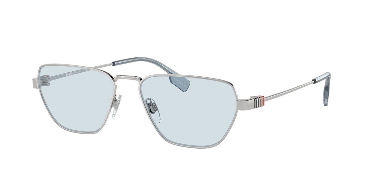 Burberry  0BE3146 100572 56 Silver / Light Blue 56 / Polyamide Bio / Metal / Metal