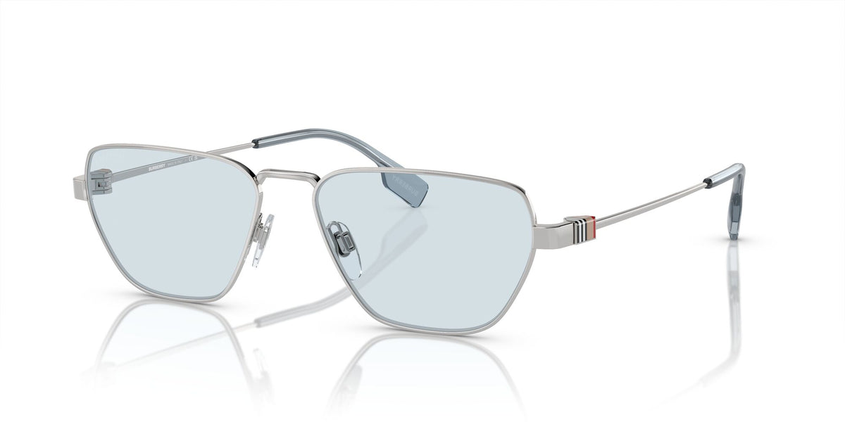 Burberry  0BE3146 100572 56 Silver / Light Blue 56 / Polyamide Bio / Metal / Metal