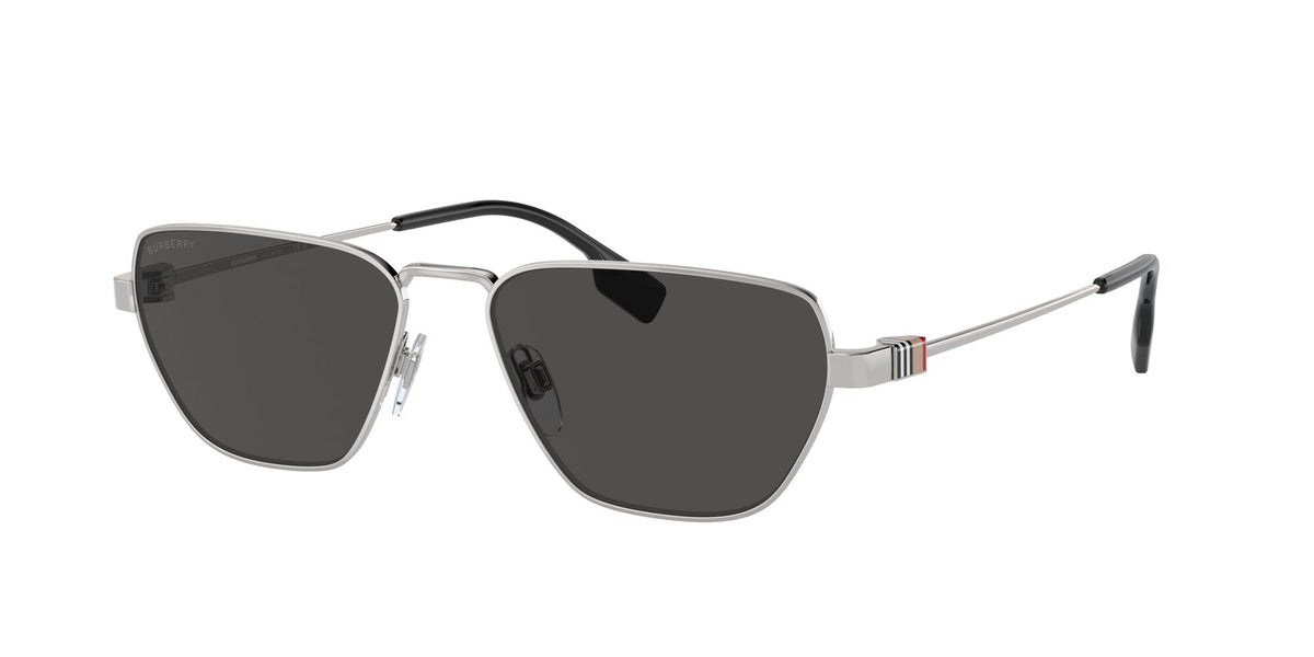 Burberry  0BE3146 100587 56 Silver / Dark Grey 56 / Polyamide Bio / Metal / Metal