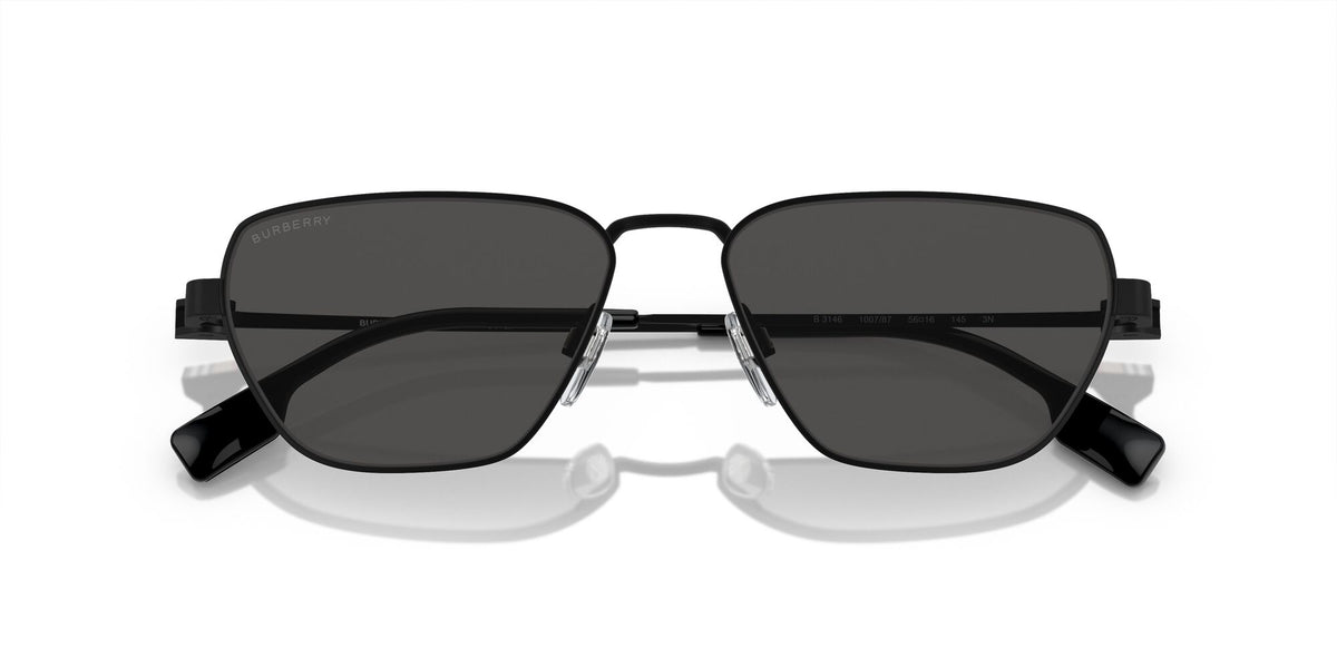 Burberry  0BE3146 100787 56 Black / Dark Grey 56 / Polyamide Bio / Metal / Metal