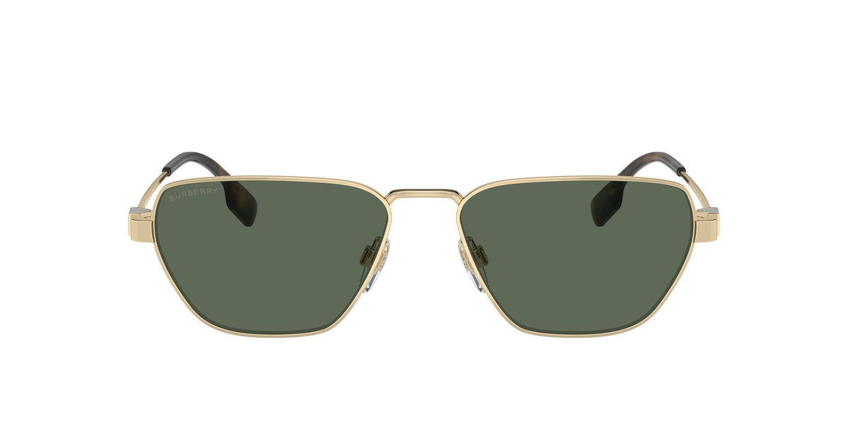 Burberry  0BE3146 110971 56 Light Gold / Dark Green Lens 56 / Polyamide Bio / Metal / Metal