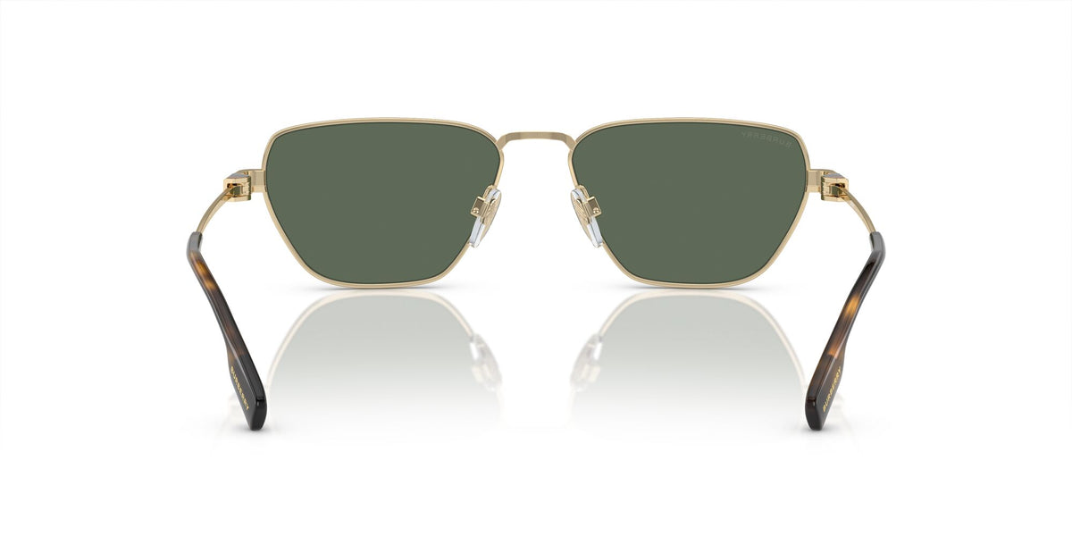 Burberry  0BE3146 110971 56 Light Gold / Dark Green Lens 56 / Polyamide Bio / Metal / Metal