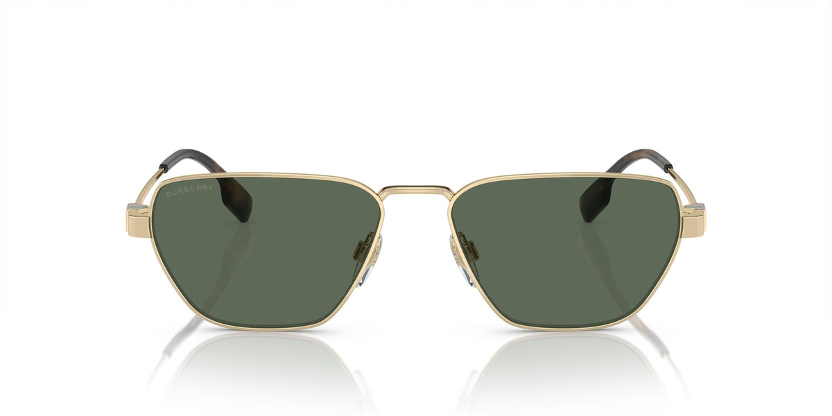 Burberry  0BE3146 110971 56 Light Gold / Dark Green Lens 56 / Polyamide Bio / Metal / Metal