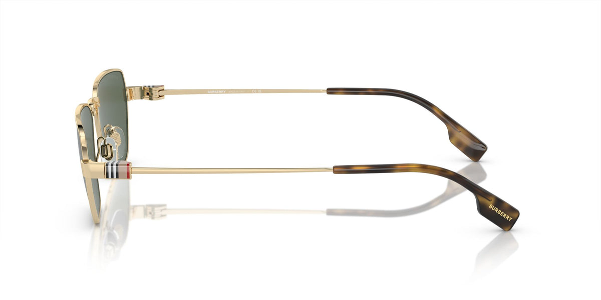 Burberry  0BE3146 110971 56 Light Gold / Dark Green Lens 56 / Polyamide Bio / Metal / Metal