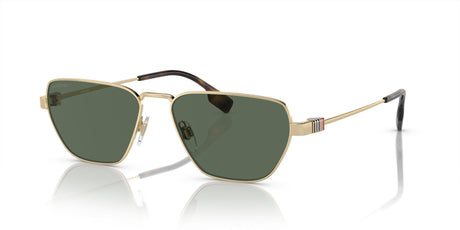 Burberry  0BE3146 110971 56 Light Gold / Dark Green Lens 56 / Polyamide Bio / Metal / Metal