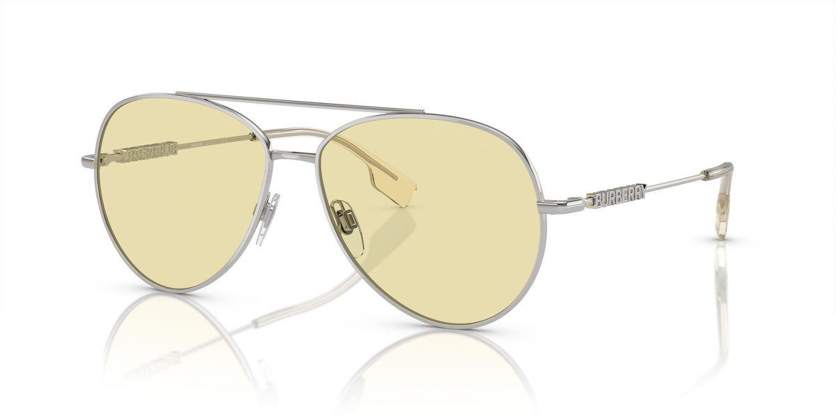 Burberry  0BE3147 1005M4 58 Silver / Photo Light Brown 58 / Nxt / Steel / Metal