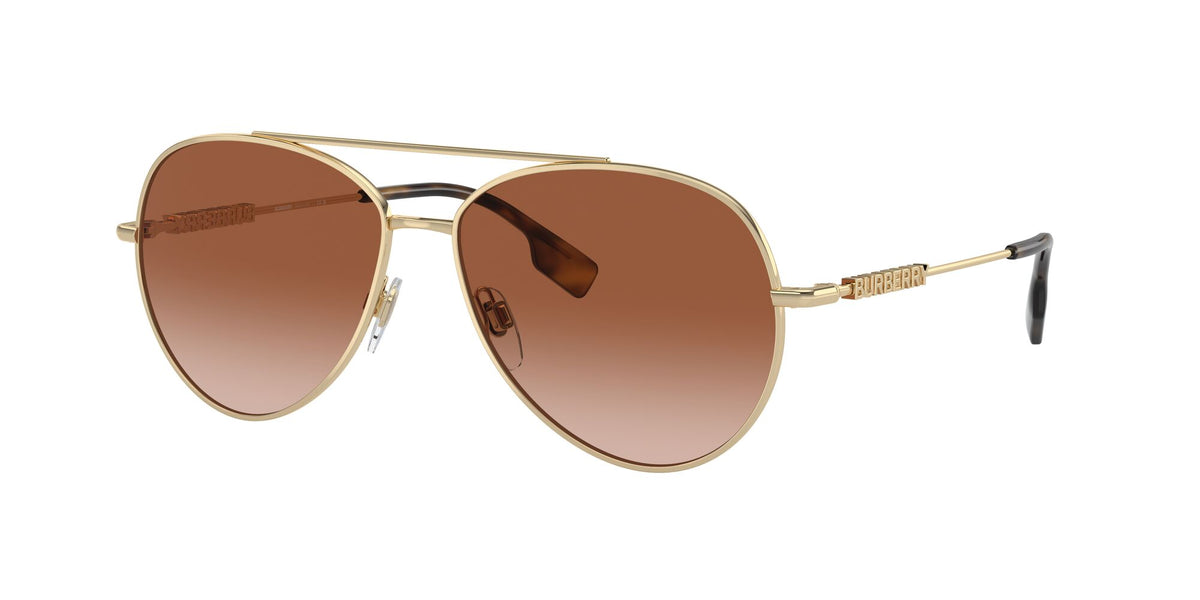 Burberry  0BE3147 110913 58 Light Gold / Brown Gradient 58 / Polyamide Bio / Steel / Metal