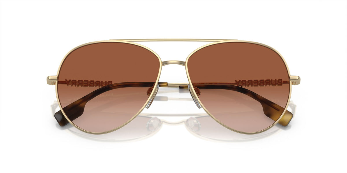 Burberry  0BE3147 110913 58 Light Gold / Brown Gradient 58 / Polyamide Bio / Steel / Metal