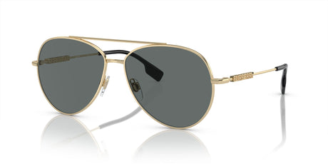 Burberry  0BE3147 110981 58 Light Gold / Dark Grey Polarised 58 / Polycarbonate / Steel / Metal