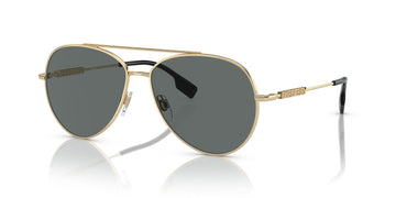 Burberry  0BE3147 110981 58 Light Gold / Dark Grey Polarised 58 / Polycarbonate / Steel / Metal