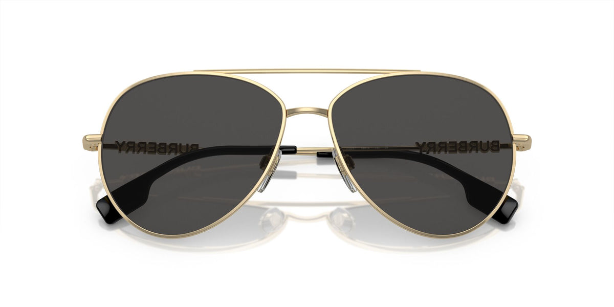 Burberry  0BE3147 110987 58 Light Gold / Dark Grey 58 / Polyamide Bio / Steel / Metal