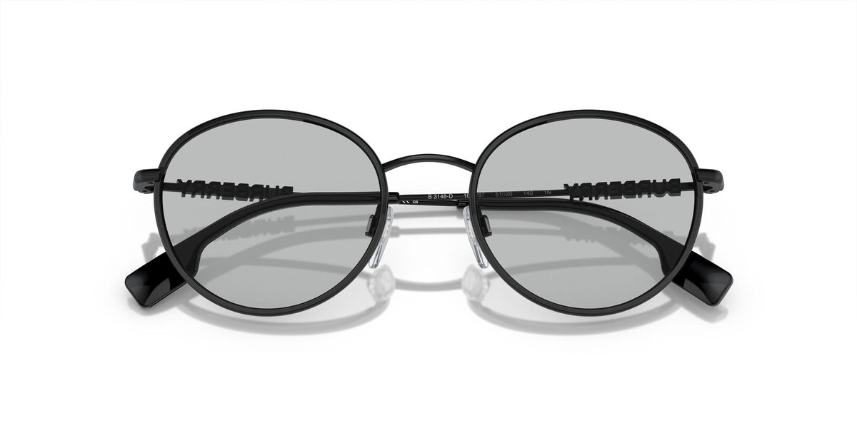 Burberry  0BE3148D 100187 51 Black / Light Grey 51 / Polyamide Bio / Metal / Metal
