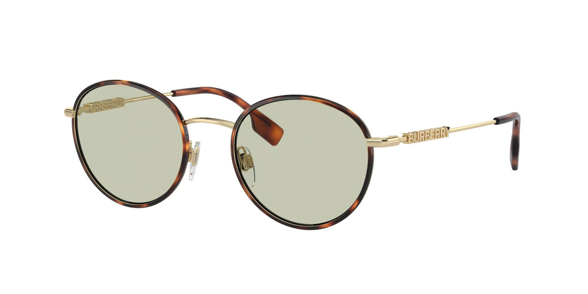 Burberry  0BE3148D 1109/2 51 Light Havana / Light Green Lens 51 / Polyamide Bio / Metal / Metal