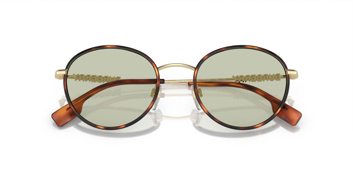 Burberry  0BE3148D 1109/2 51 Light Havana / Light Green Lens 51 / Polyamide Bio / Metal / Metal