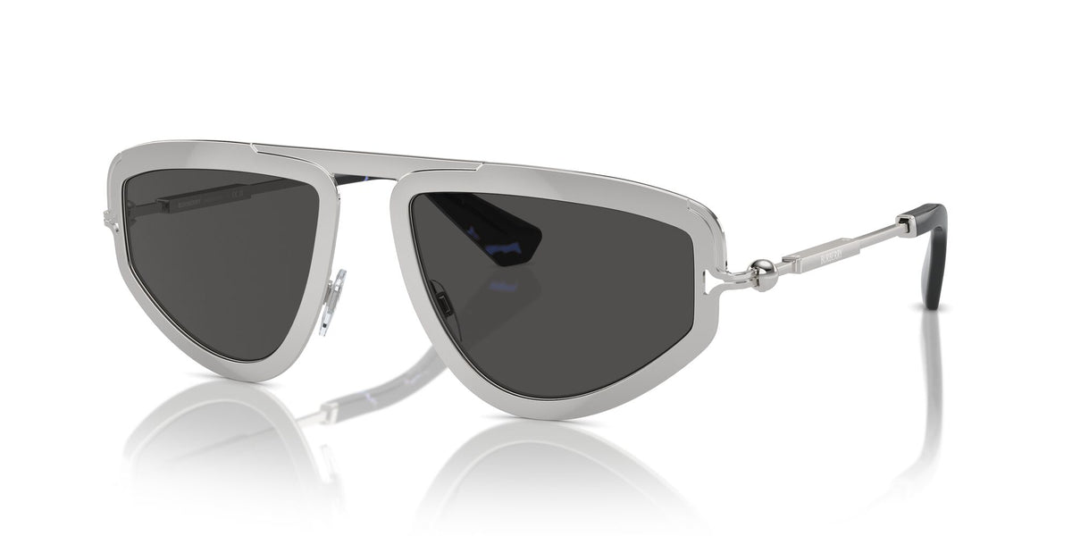 Burberry  0BE3150 100587 56 Silver / Dark Grey