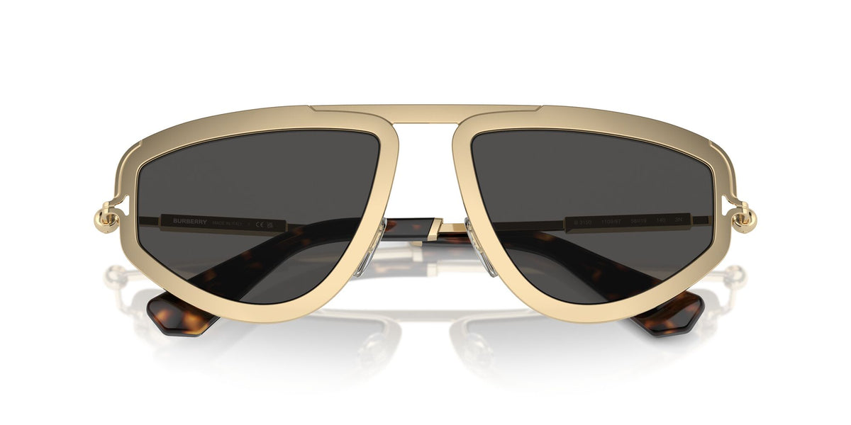 Burberry  0BE3150 110987 56 Light Gold / Dark Grey