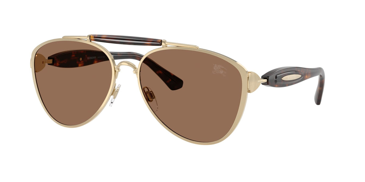Burberry 0BE3160 110973 61 Light Gold/ Dark Brown