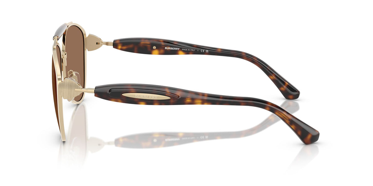 Burberry 0BE3160 110973 61 Light Gold/ Dark Brown