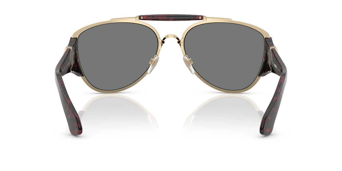 Burberry  0BE3161 1109AI 60 Light Gold/ Dark Grey Tampo Silver