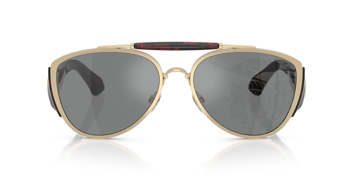 Burberry  0BE3161 1109AI 60 Light Gold/ Dark Grey Tampo Silver