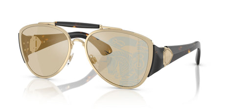 Burberry  0BE3161 1109P4 60 Light Gold/ Dark Brown Tampo Gold