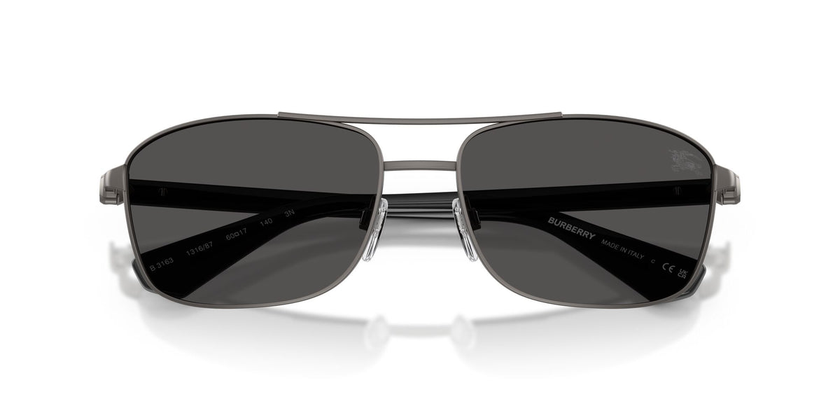 Burberry 0BE3163 131687 60 Matte Grey/ Dark Grey