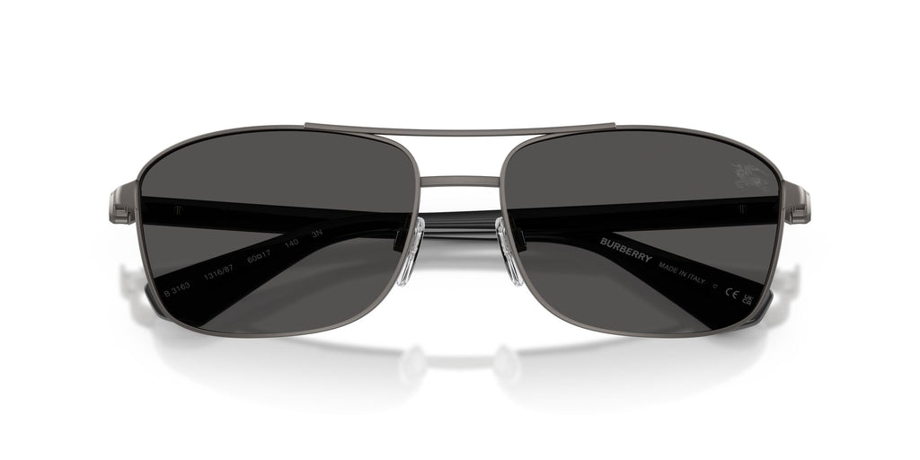 Burberry 0BE3163 131687 60 Matte Grey/ Dark Grey