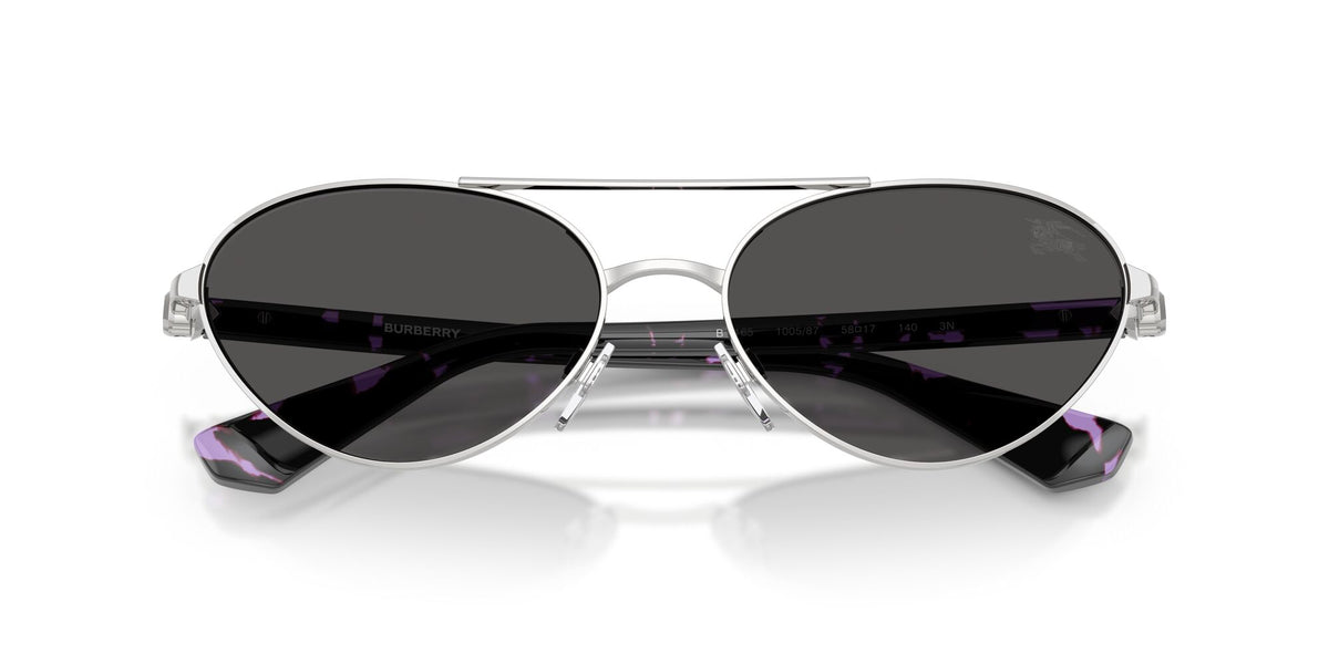 Burberry 0BE3165 100587 58 Silver/ Dark Grey