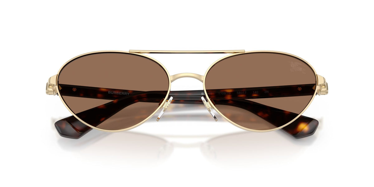 Burberry 0BE3165 110973 58 Light Gold/ Dark Brown