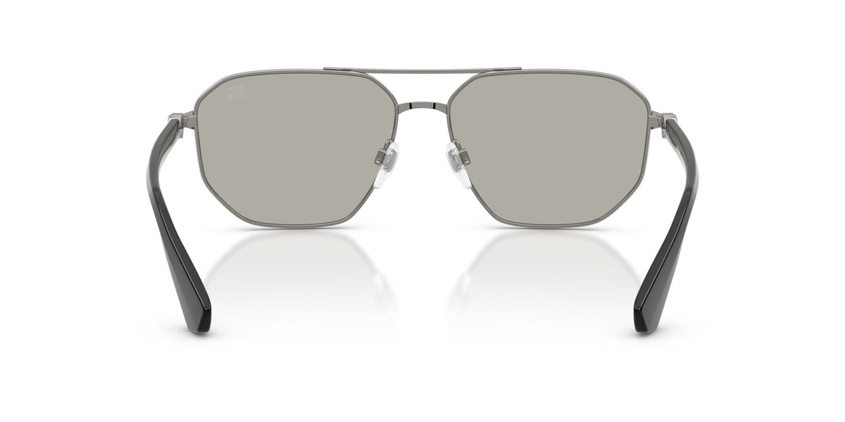 Burberry 0BE3166 10036G 60 Gunmetal/ Light Grey Mirror Silver