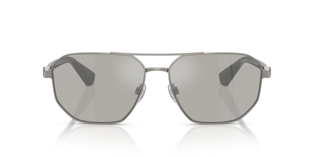 Burberry 0BE3166 10036G 60 Gunmetal/ Light Grey Mirror Silver