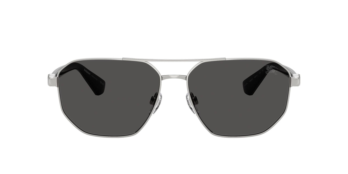 Burberry 0BE3166 100587 60 Silver/ Dark Grey
