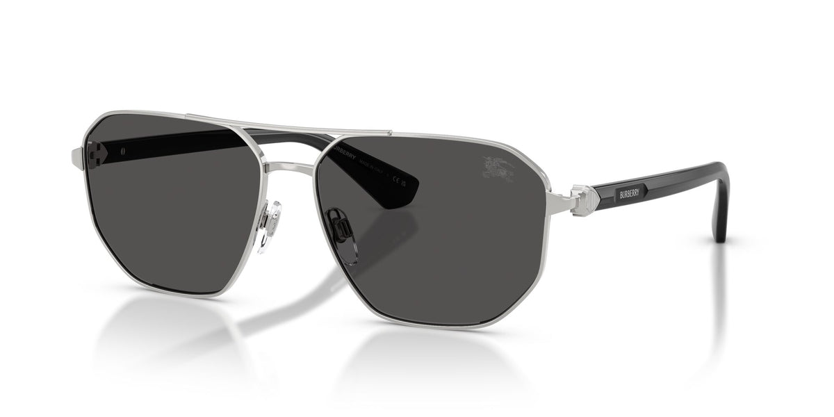 Burberry 0BE3166 100587 60 Silver/ Dark Grey