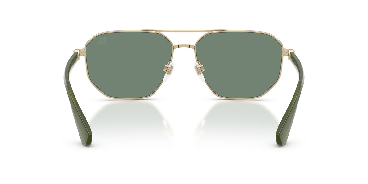Burberry 0BE3166 110982 60 Light Gold/ Petrol Green Mirror Silver