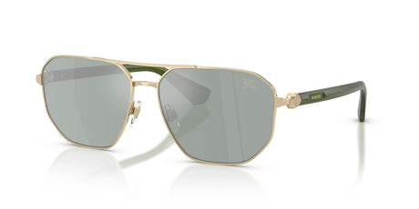 Burberry 0BE3166 110982 60 Light Gold/ Petrol Green Mirror Silver