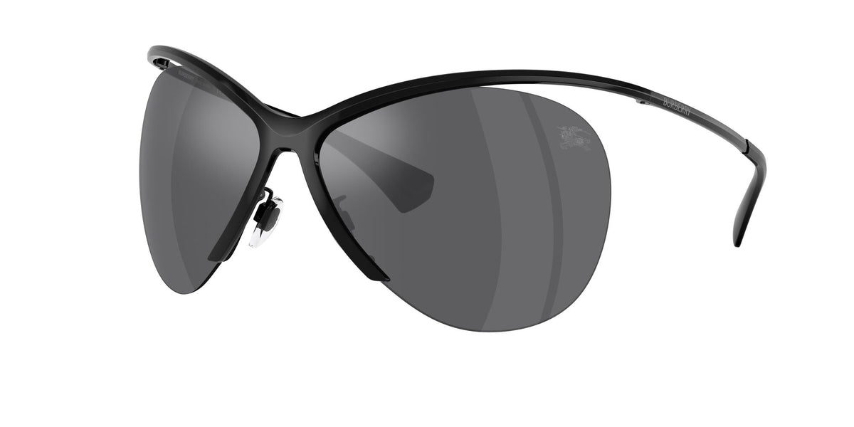 Burberry 0BE3168 10016G 37 Black/ Grey Mirror Silver