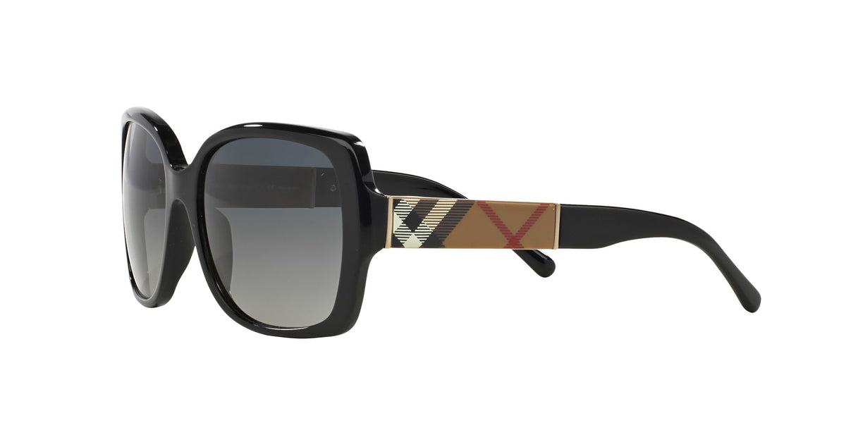 Burberry  0BE4160 3433T3 58 Black 
Grey Gradient Polarised 58 
Cr39 
Acetate 
Metal