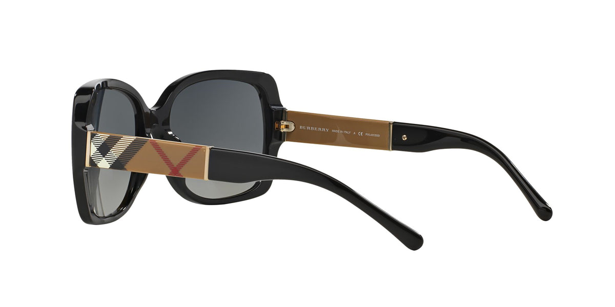 Burberry  0BE4160 3433T3 58 Black 
Grey Gradient Polarised 58 
Cr39 
Acetate 
Metal