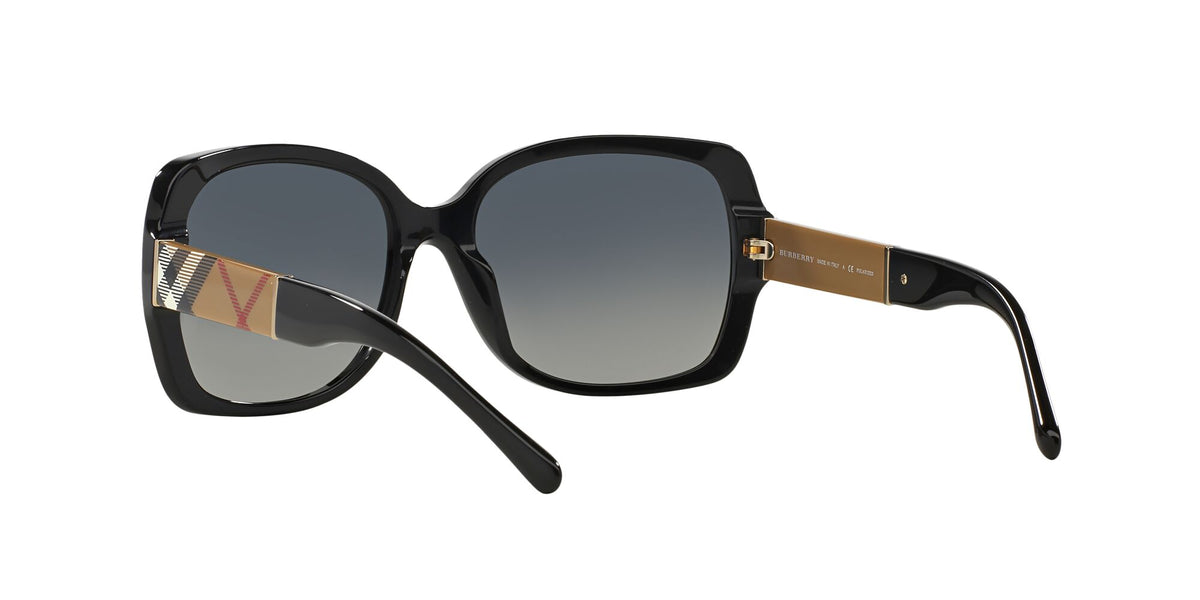 Burberry  0BE4160 3433T3 58 Black 
Grey Gradient Polarised 58 
Cr39 
Acetate 
Metal